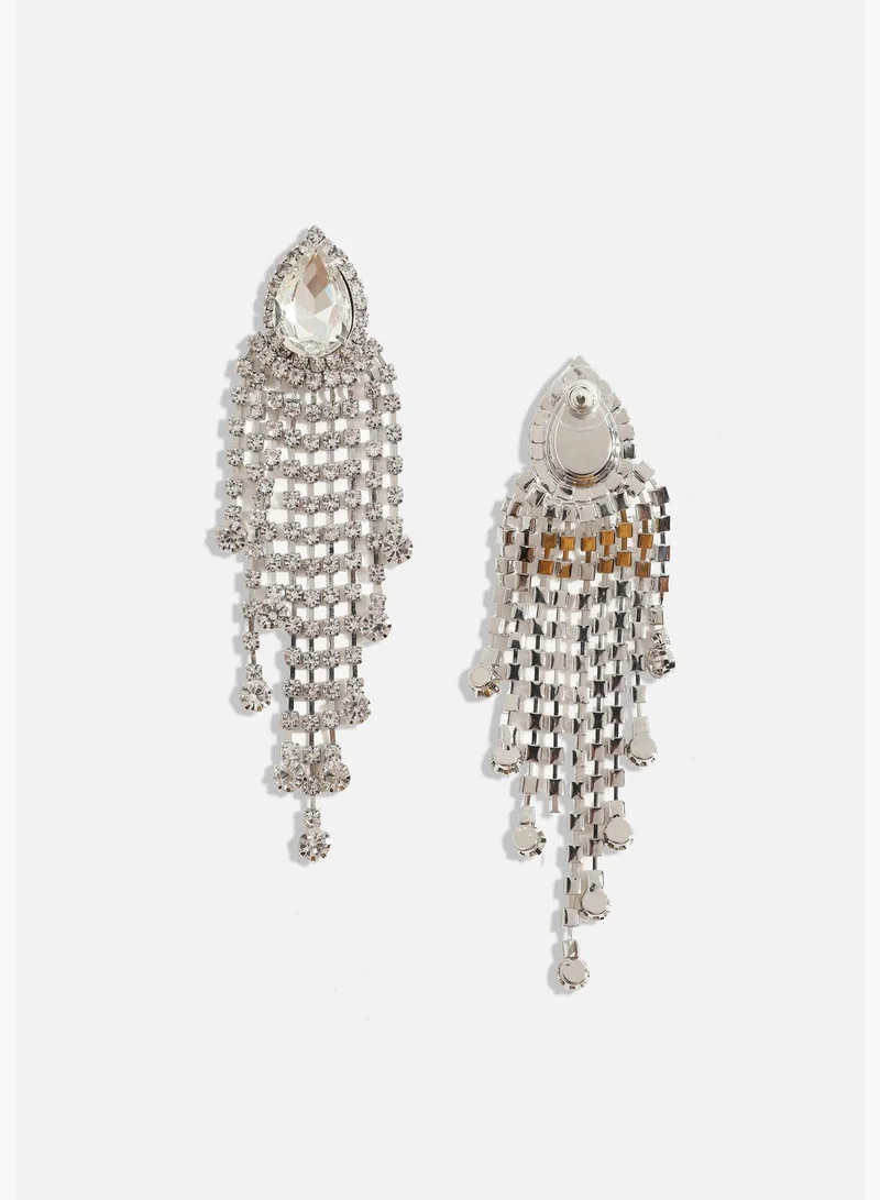 SOHI Gold Plated Designer Stone Western Wear Drop Earring For Women