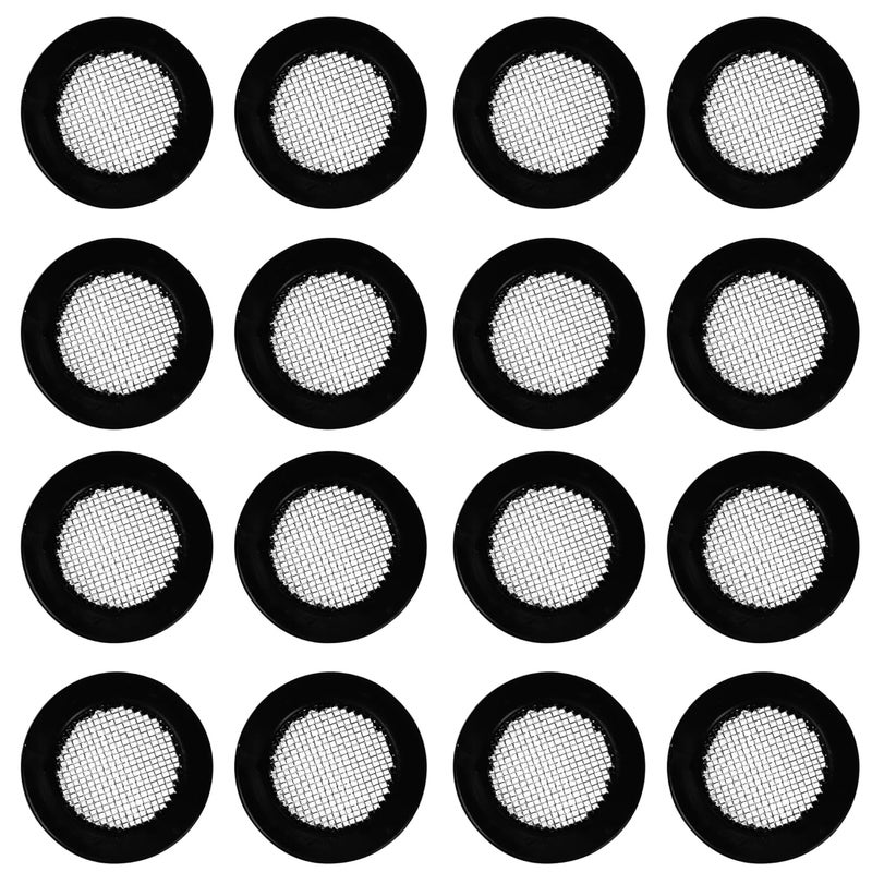 AUXBC 16PCS 1Inch Shower Head Filter Gasket, Seal Faucet Washers with Mesh, O Ring Hose Gasket Filter Net Shower Head Gasket Rubber Washer for Water Faucet Shower Garden Hose Connector - Image 1