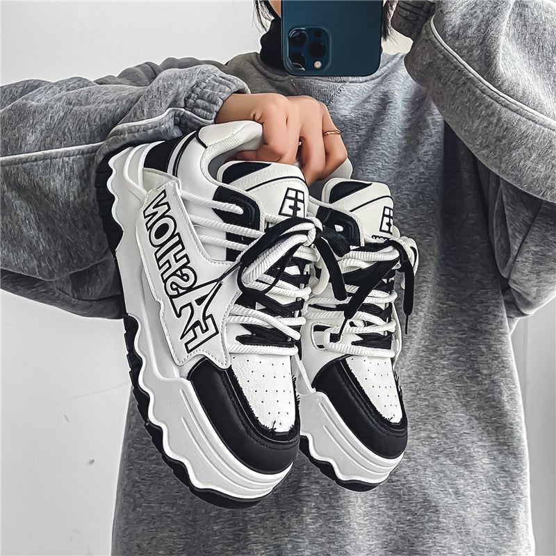 Bread Men'S Shoes Winter Trendy Brand Sense Niche Platform Board Shoes Youth Height Increasing Sports Leisure Torre Trendy Shoes - Image 3