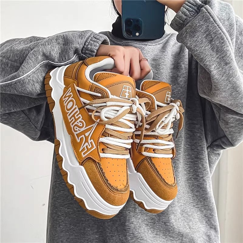 Bread Men'S Shoes Winter Trendy Brand Sense Niche Platform Board Shoes Youth Height Increasing Sports Leisure Torre Trendy Shoes - Image 5