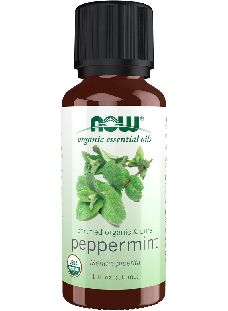 زيت النعناع العضوي من ناو سوليوشنز، 1 أونصة