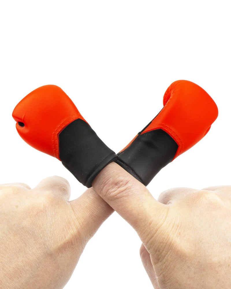 AQKILO Boxing Gloves Mini Finger Puppets Knock Out Your Stress Weird Stuff Random White Elephant Gifts Red 4Pcs - Image 3