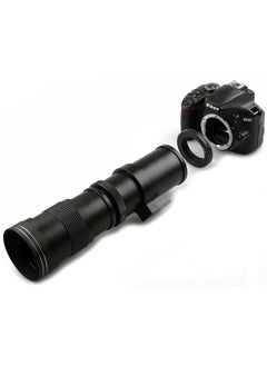420-800mm F8.3 Manual Lens Tele Zoom Tele SLR Moon Exploration Bird Photography Scenery Made In China-Body Color:Black-macro4/3 System Interface