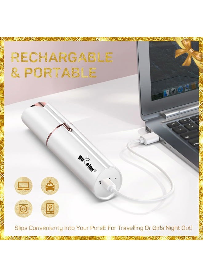 gurelax Facial Hair Removal for Women(with 2 x Replacement Heads)，GURELAX Facial Hair Remover, Hair Removal Device, Best Gift for Mom/Wife/Girlfriend - Image 4