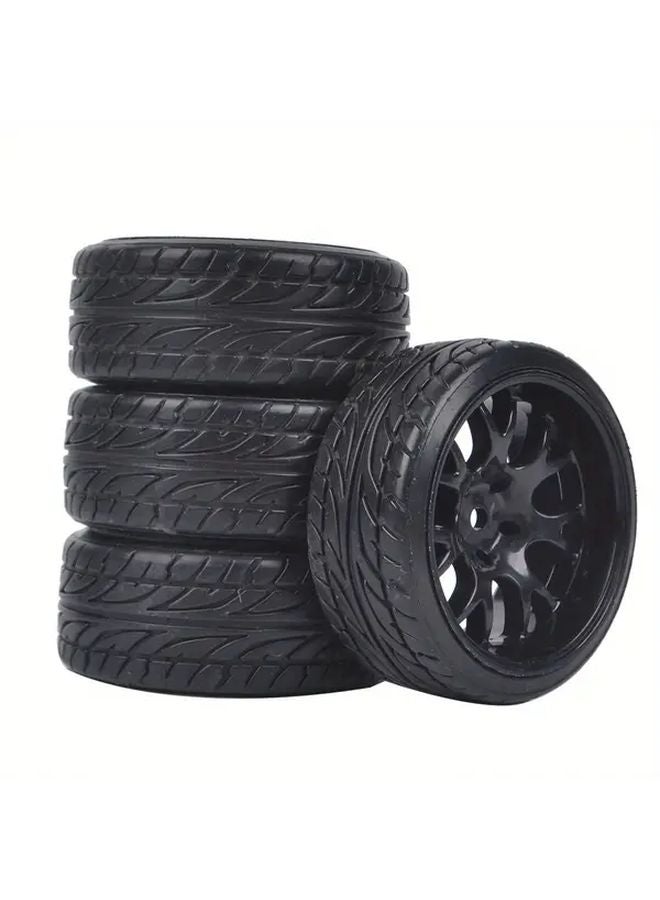6600112 12mm Hub Wheel Rims With Hard Plastic Tires For 1 10 RC Drift Car - Image 5