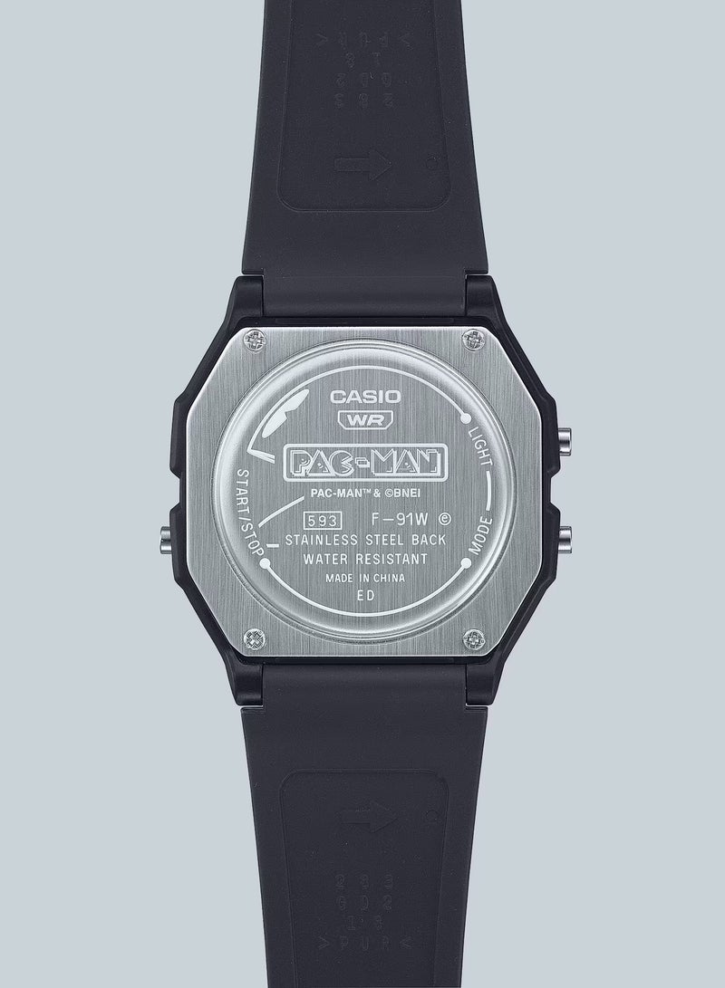 CASIO Vintage Digital PacMan Edition Resin Band Watch F-91WPC-1A - Image 5