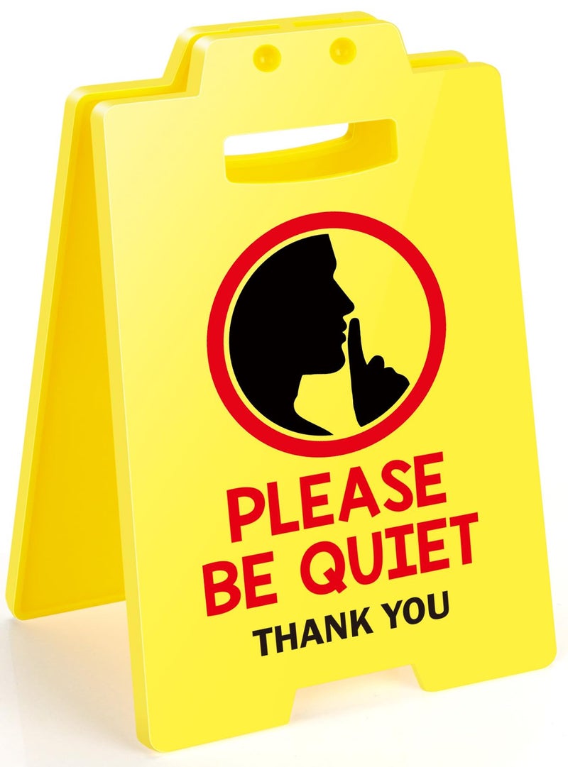 MBL Office Be Quiet Sign PLEASE BE QUIET Bosses Day Gifts for Women Funny Desk Warning Caution Cubicle Meeting Conference Room library Decor for Coworker Teammate Employee Boss White Elephant