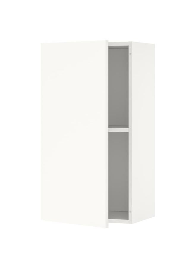 Zaboon Wall cabinet with door, white, 40x75 cm - Image 1