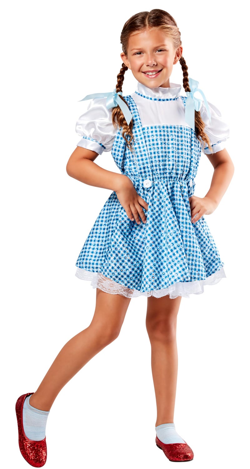 Rubies The Wizard of Oz Dorothy Sequin Costume Dress for Kids Girls Small - Image 2