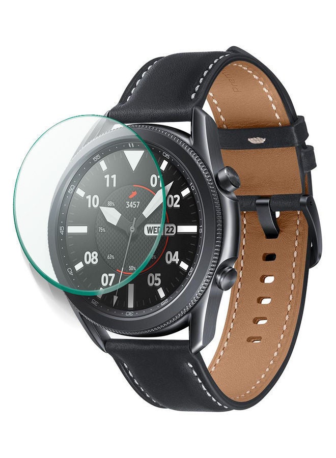 NIBEMINENT Tempered Glass Screen Protector For Samsung Galaxy 3 Watch 45 mm Clear  - Image 2