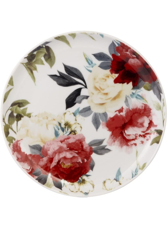 Safdie & Co. Safdie  Co Rose Garden 16 Piece Dinnerware Set Service for 4 Fiesta Dinnerware plates and bowls sets network essentials Porcelain dinner plates Multicolor 16 L x 12 W x 15 H - Image 3