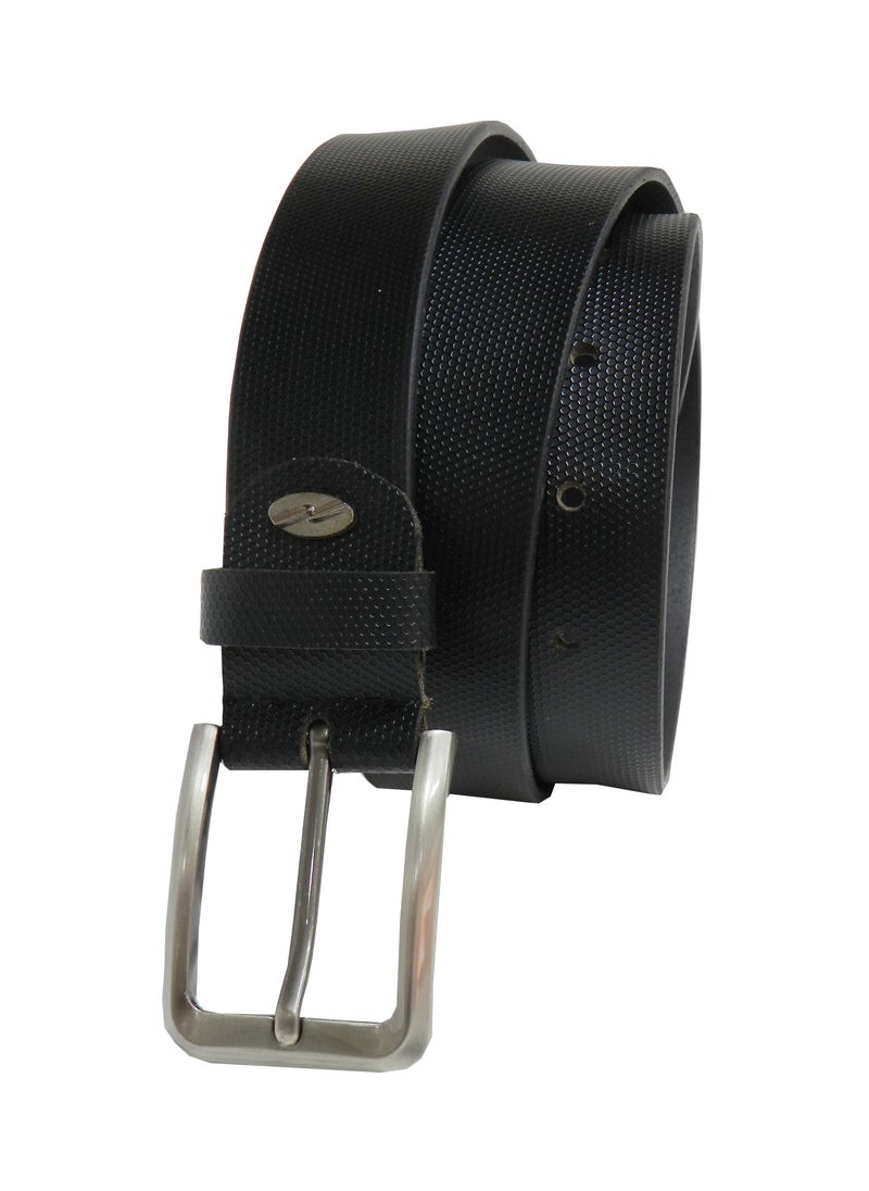 LAVERI LEATHER GENUINE LEATHER 35MM FORMAL AND CASUAL BLACK BELT FOR MENS  - Image 2
