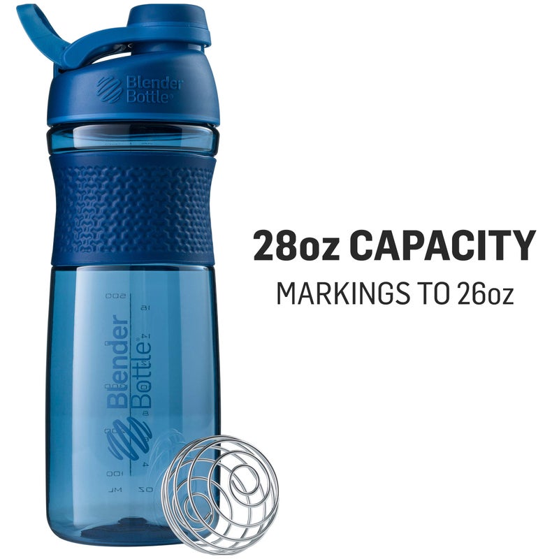 BlenderBottle SportMixer Shaker Bottle Perfect for Protein Shakes and Pre Workout, 28-Ounce, Rose - Image 2