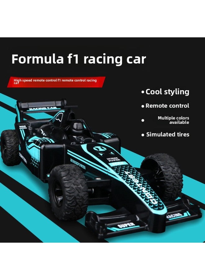 Loquat Formula F1 Drift Racing Off-road Remote Control Car Four-channel Driving Charging Light Moving Children's Toy Model Car-Color:F1 Formula Remote Control Car-with Your Own Battery 【ghost Blue】 - Image 3