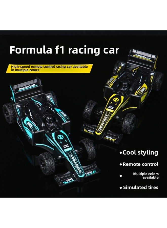 Loquat Formula F1 Drift Racing Off-road Remote Control Car Four-channel Driving Charging Light Moving Children's Toy Model Car-Color:F1 Formula Remote Control Car-with Your Own Battery 【ghost Blue】 - Image 4