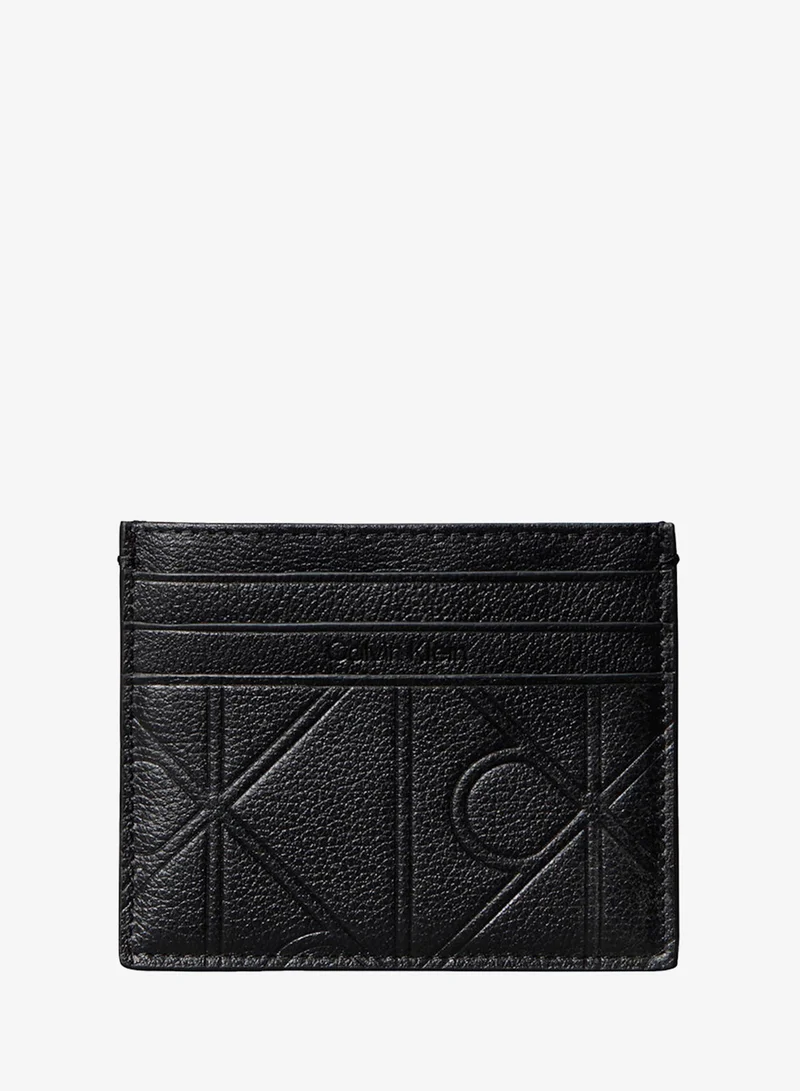 CALVIN KLEIN Full-Grain Leather RFID Zip Cardholder