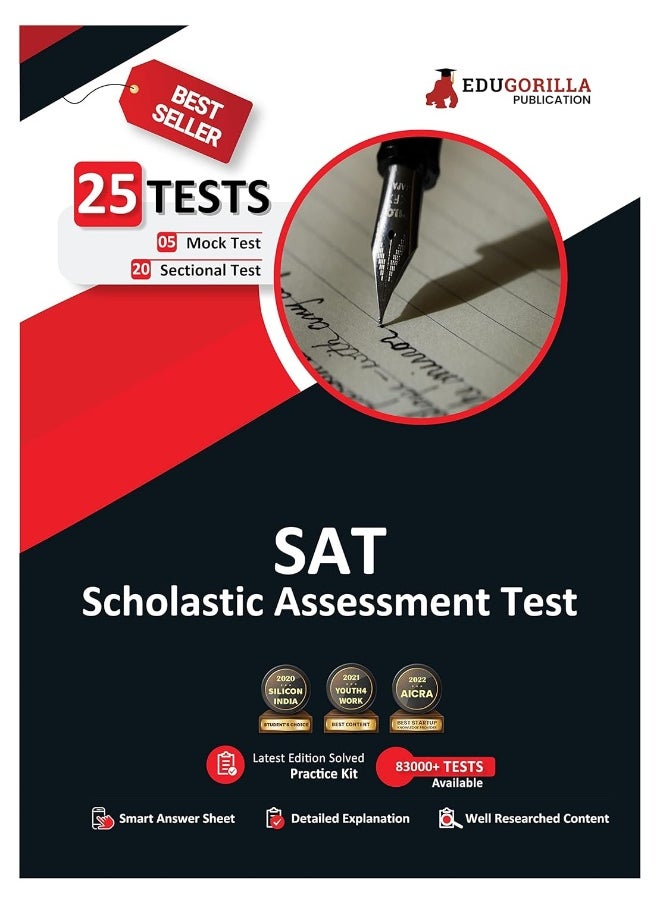 SAT: Scholastic Assessment Test 2023 (English Edition) - 20 Sectional Tests and 5 Full Length Mock Tests (1500 Solved Questions) with Free Access to Online Tests  - Image 1