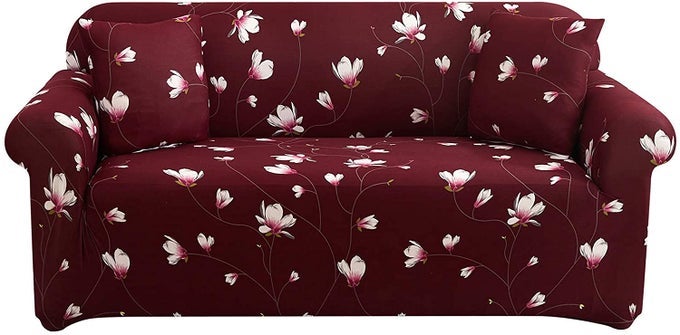 PRINTED SOFA COVER STRETCH COUCH COVERS PATTERNED LOVESEAT SLIPCOVERS FOR 2 SEATER CUSHION COUCH LOVE SEAT SET USMDXJH 2 SEATERLOVESEAT