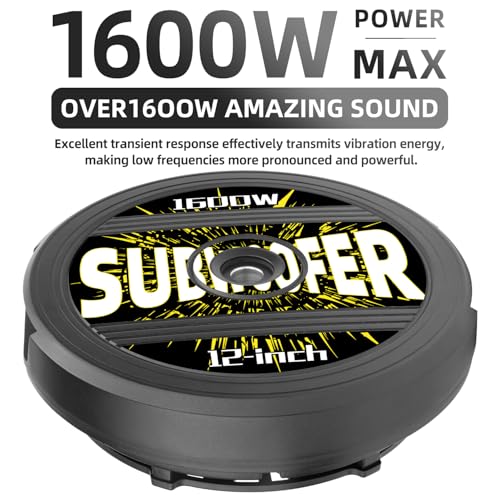 WDiYA 12" Active Spare Tire Subwoofer - 1600W Power, Plug & Play Car Subwoofer with Remote Control | Specifically Designed for Spare Tire Well | Deep Bass Car Amplifier Audio System, Easy Installation - Image 3