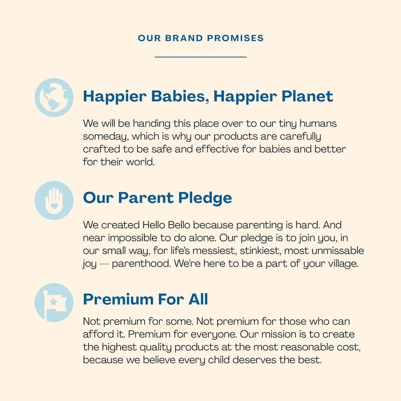 Hello Bello Extra Gentle Unscented Baby Wipes, Plant Based, Made with 99% Water and Aloe for Babies and Kids, 720 Count - Image 5