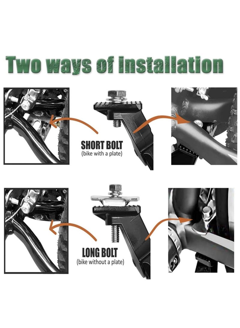 NIBEMINENT Kickstand for Kids Bike, Bicycle Kickstands Center Mount 16 18 20 Inch Bicycles Adjustable Aluminum Alloy 16-18-20 inch Mountain Bike  - Image 3