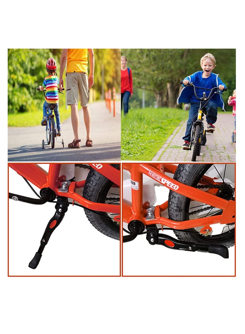 NIBEMINENT Kickstand for Kids Bike, Bicycle Kickstands Center Mount 16 18 20 Inch Bicycles Adjustable Aluminum Alloy 16-18-20 inch Mountain Bike  - Image 4