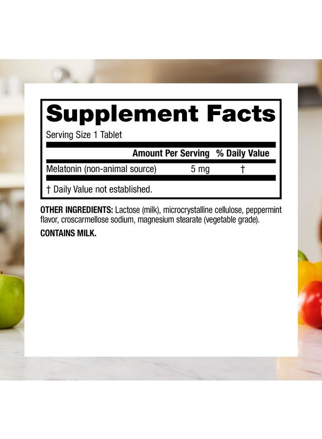 Webber naturals Webber Naturals Extra Strength Melatonin 5mg, Fast-Melting Tablets, 200 Day Supply, 100% Drug Free Sleep Supplements for Adults, Gluten Free, Non-GMO, Vegetarian Formula - Image 3
