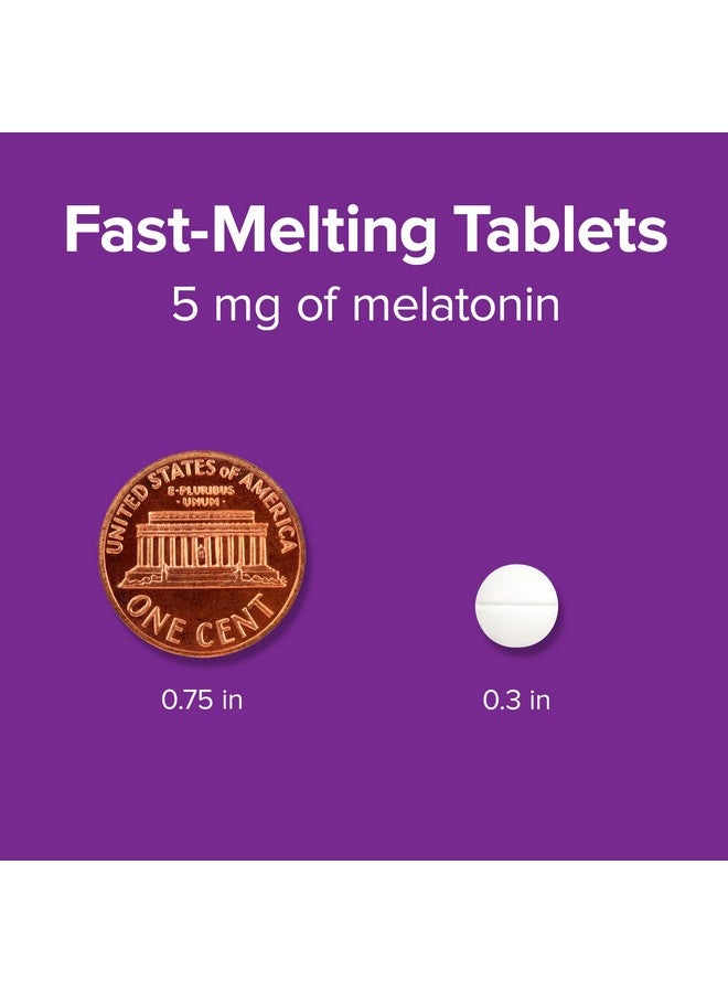 Webber naturals Webber Naturals Extra Strength Melatonin 5mg, Fast-Melting Tablets, 200 Day Supply, 100% Drug Free Sleep Supplements for Adults, Gluten Free, Non-GMO, Vegetarian Formula - Image 4
