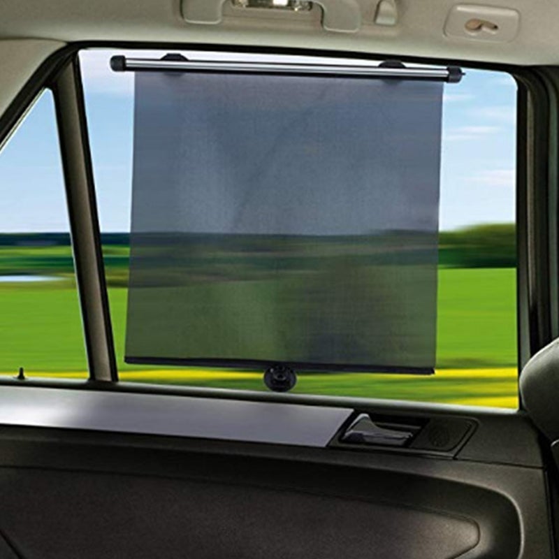 2pcs Car Side Window Sunshade Retractable UV Sun Car Window Curtains - Image 5