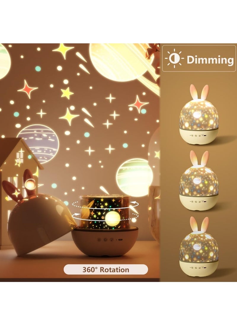 Generic - Star Projector Night Light with Timer and Remote Control for Boys Girls Gift, 360°Rotatable USB Rechargeable Sound Machine Starry Projector Light LED Star Lamp Gift for Baby Kids Children Teen Adultv - Image 1
