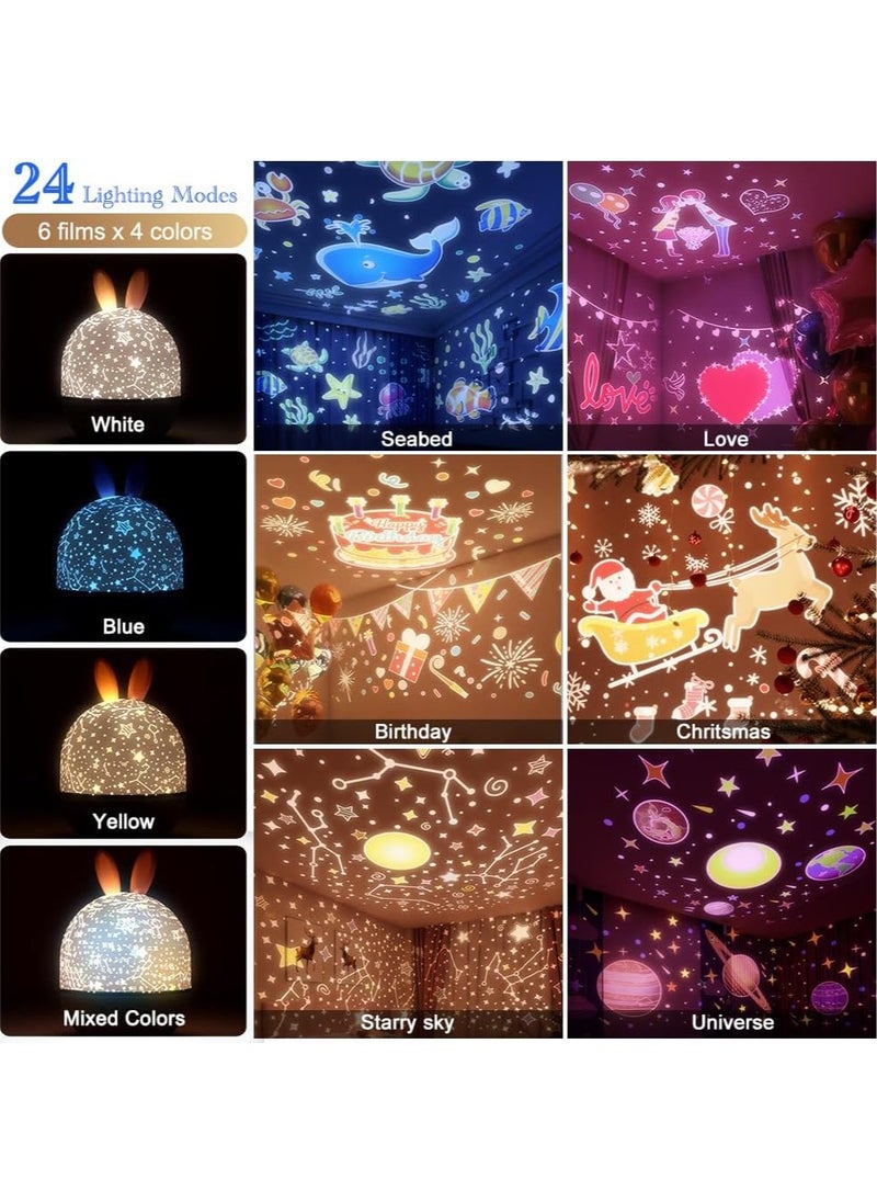 Generic - Star Projector Night Light with Timer and Remote Control for Boys Girls Gift, 360°Rotatable USB Rechargeable Sound Machine Starry Projector Light LED Star Lamp Gift for Baby Kids Children Teen Adultv - Image 1