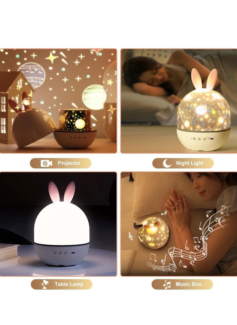 Generic - Star Projector Night Light with Timer and Remote Control for Boys Girls Gift, 360°Rotatable USB Rechargeable Sound Machine Starry Projector Light LED Star Lamp Gift for Baby Kids Children Teen Adultv - Image 1