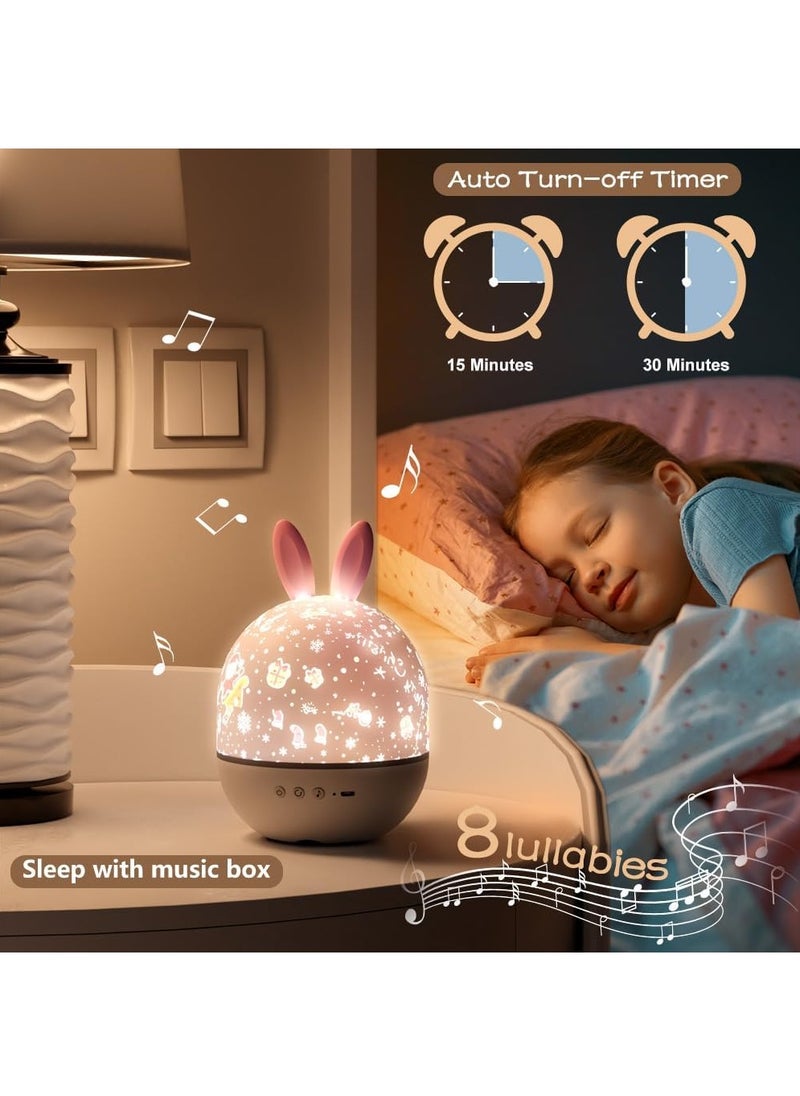 Generic - Star Projector Night Light with Timer and Remote Control for Boys Girls Gift, 360°Rotatable USB Rechargeable Sound Machine Starry Projector Light LED Star Lamp Gift for Baby Kids Children Teen Adultv - Image 1