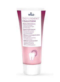DEPURDENT Clean & Polish Paste for teeth cleaning, removes dental plaque and teeth discoloration with polishing effect 75ml  - Image 1