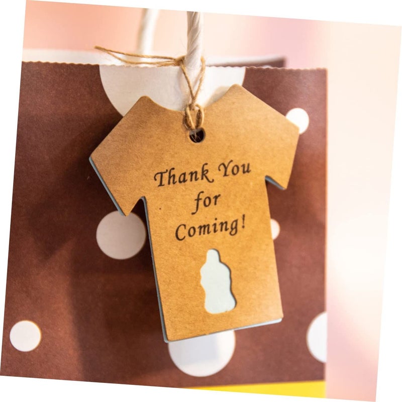 Blank Paper Tags 50 Sets With Strings For Shower Wedding Favors DIY Hang Crafts - Image 4