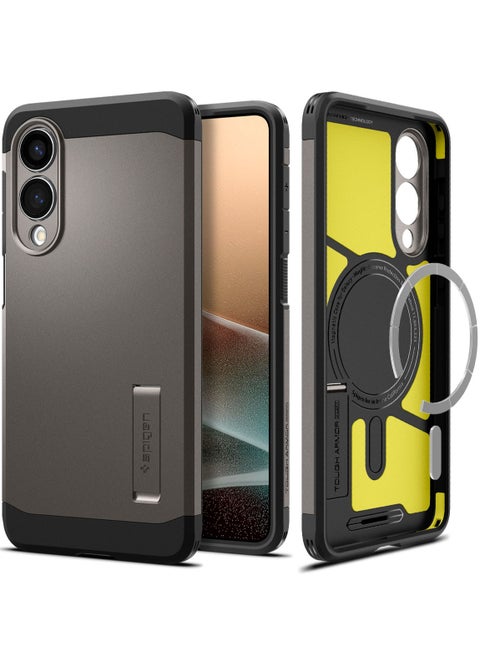 Tough Armor MagFit AI for Samsung Galaxy S25 EDGE Case Cover with MagSafe (2025) - Gunmetal