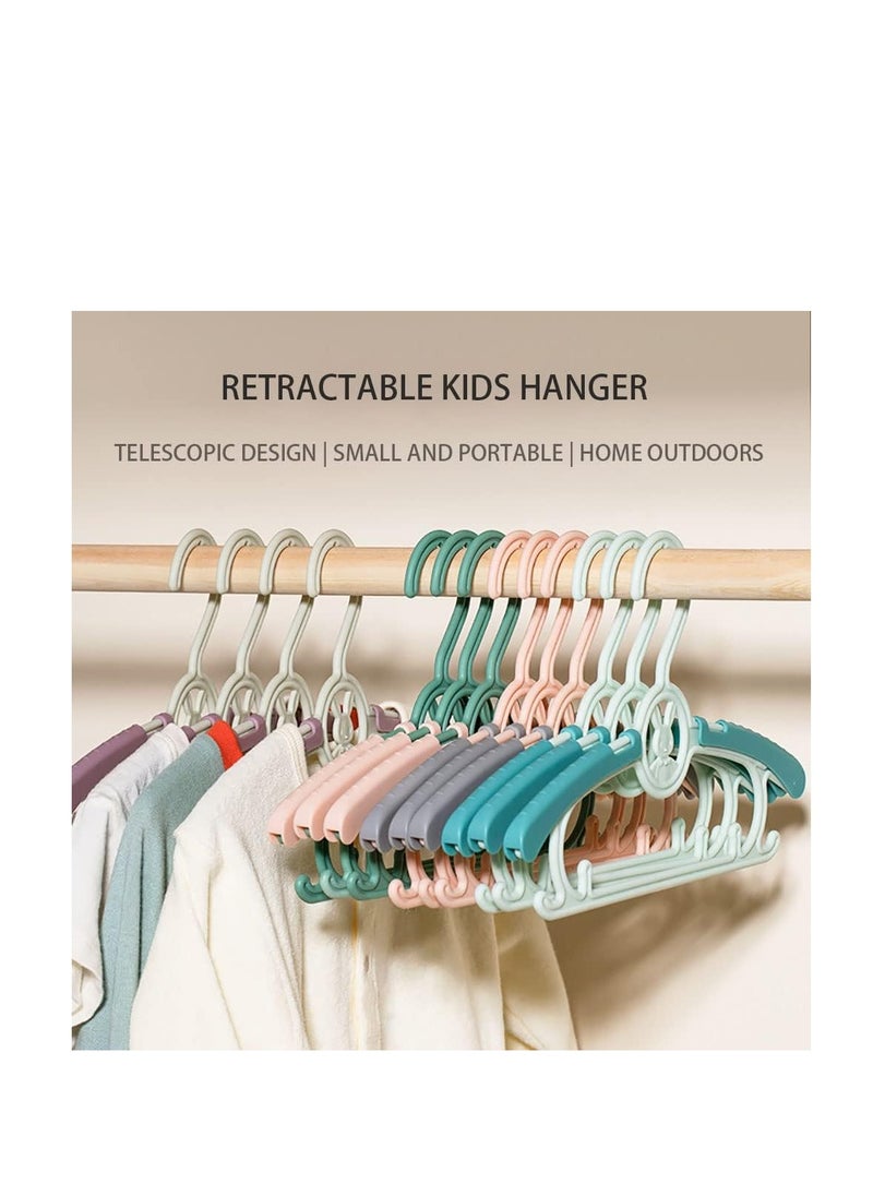 Generic - Extendable Baby Hangers, Baby Clothes Hangers, Adjustable Infant and Toddler Hangers, Non-Slip Children Coat Hanger Infant Pant Hanger Children Clothes Hangers, 20PCS (Blue) - Image 1