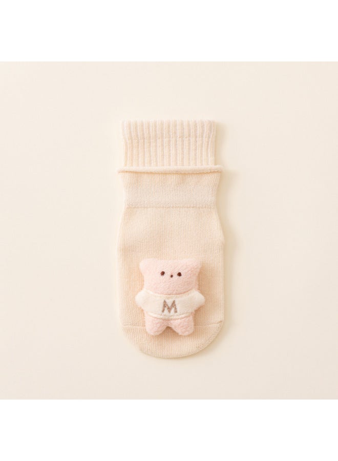 Newborn Baby Socks Spring And Autumn A Cotton Baby Non-slip Dispensing Tube Cartoon Toddler Floor Socks 1