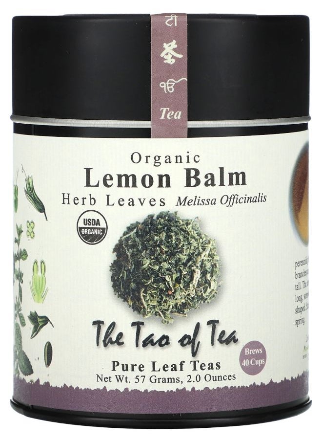 The Tao of Tea - Organic Herb Leaves Lemon Balm  2 oz (57 g) - Image 1