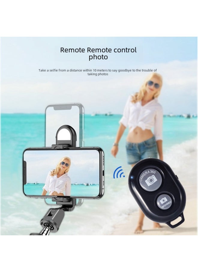 Wireless Bluetooth Selfie Device Universal Android/IOS Remote Control Quick Shutter Mobile Phone Bluetooth Selfie Remote Control-Color:Blue + PE Bag + Manual - Image 2