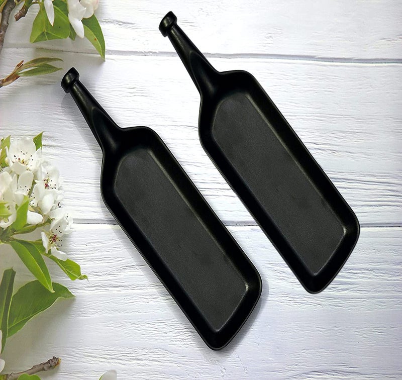 ZIDO Exclusive (Pack of 2) Multipurpose Bat Shape Serving Platter for All Types of Snacks Like Noodles, Chilly Potato, Pasta, Chaap, Paneer Tikka, Tandoori Items and as Your Wish. - Image 4