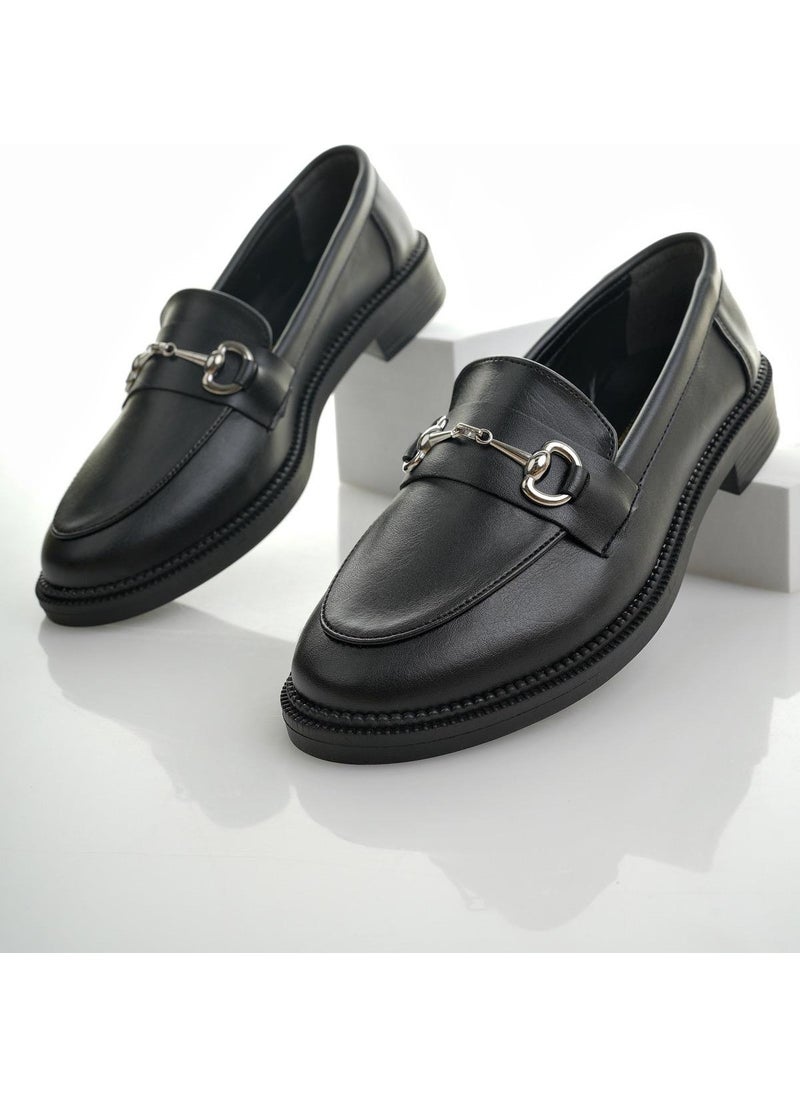 muggo Sussie Guaranteed Metal Buckle Women's Loafer Casual Shoes  - Image 1