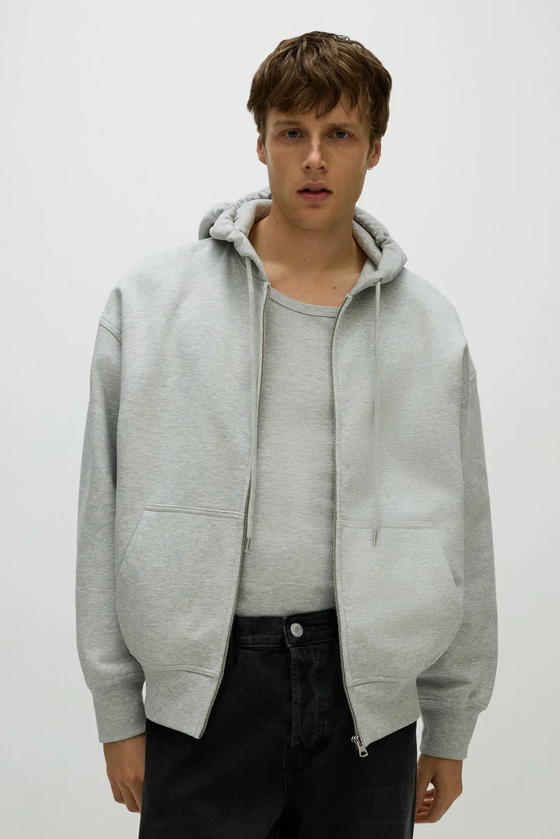 H&M Oversized Fit Zip-through hoodie