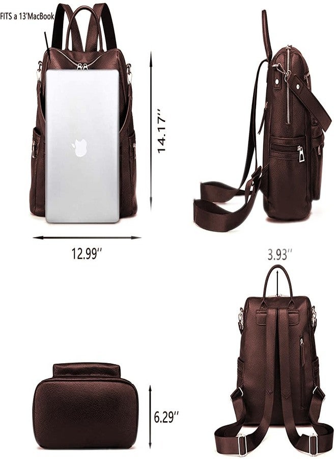 TrueArch Stylish Leather Backpacks Shoulder Multipurpose Handbag Purse Bag for Women and Girls (Coco) - Image 3
