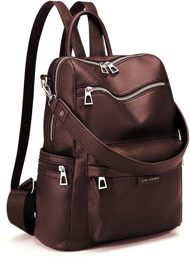 TrueArch Stylish Leather Backpacks Shoulder Multipurpose Handbag Purse Bag for Women and Girls (Coco) - Image 4