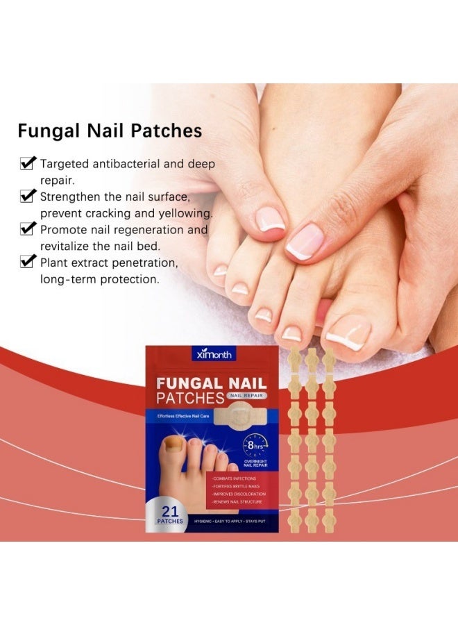 "21 pcs Fungal Nail Repair Patches – Effective Care Solution for Healthy, Strong Toenails. Easy-to-Use, Fast-Acting & Long-Lasting Results " - Image 2