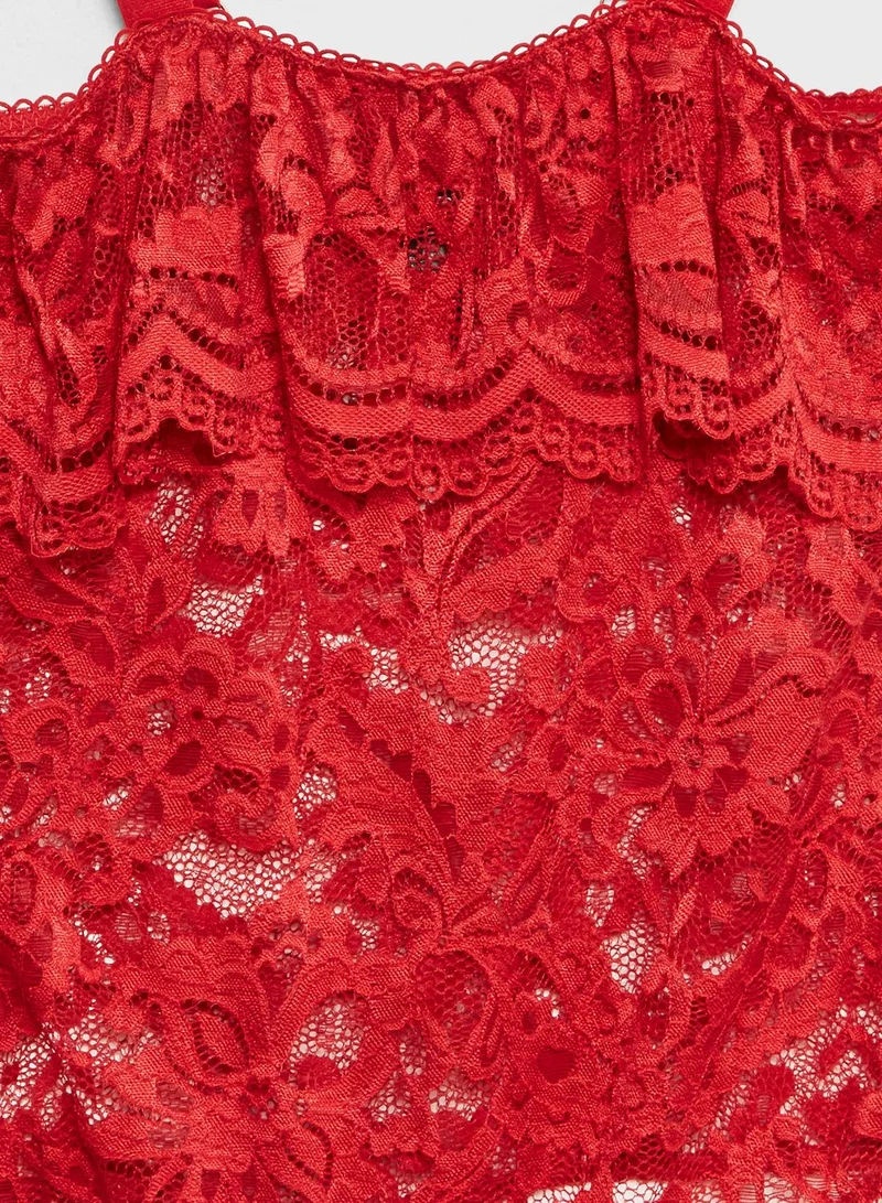 LIPSY Cold Shoulder Lace Body