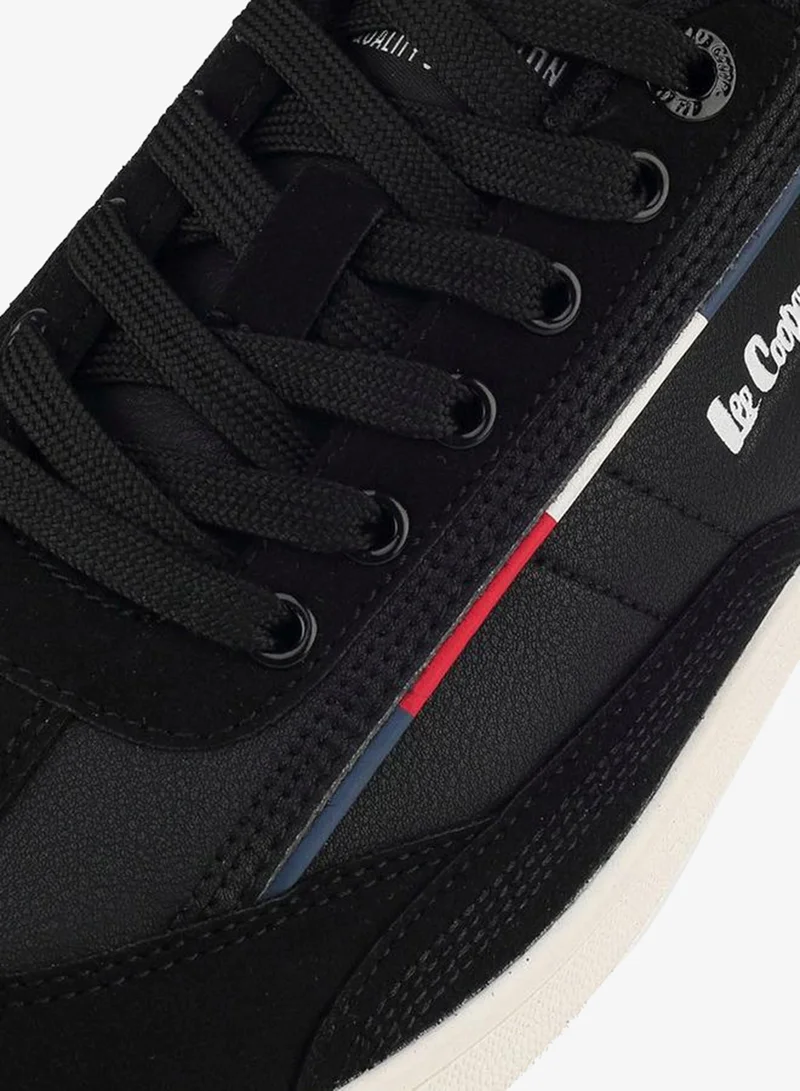 Lee Cooper BLACK Logo Print Lace-Up School Sneakers for Women | Best Price UAE