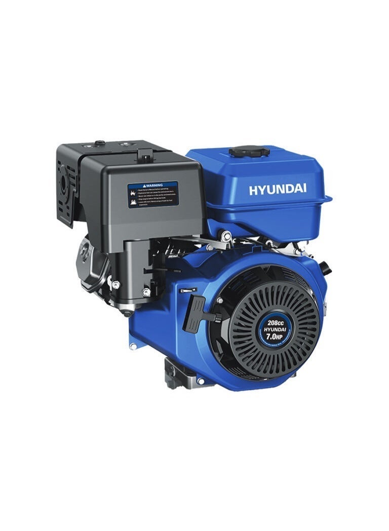 هيونداي محرك بنزين (غازولين) هيونداي HY-H370 قوة 7 حصان 208 سي سي 4 أشواط OHV محرك احترافي للمضخات والمولدات والمعدات الزراعية تشغيل يدوي تبريد هوائي - Image 1