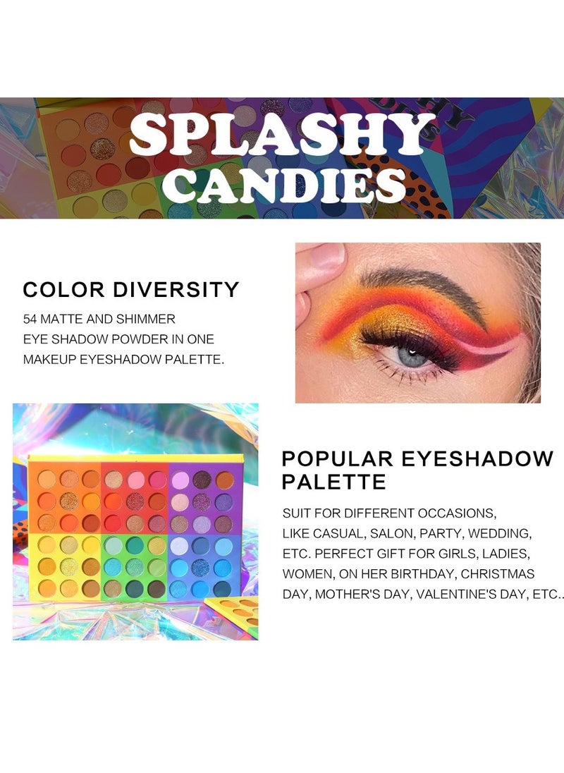 لوحة ظلال العيون UCANBE Splashy Candies المكونة من 54 لونًا لمكياج مستوحى من الحلوى النابضة بالحياة - pzsku/Z4C89366008F17C9985D9Z/45/_/1723645524/d8ffc6b1-5bc2-4cbc-b488-3ad9216d33fb